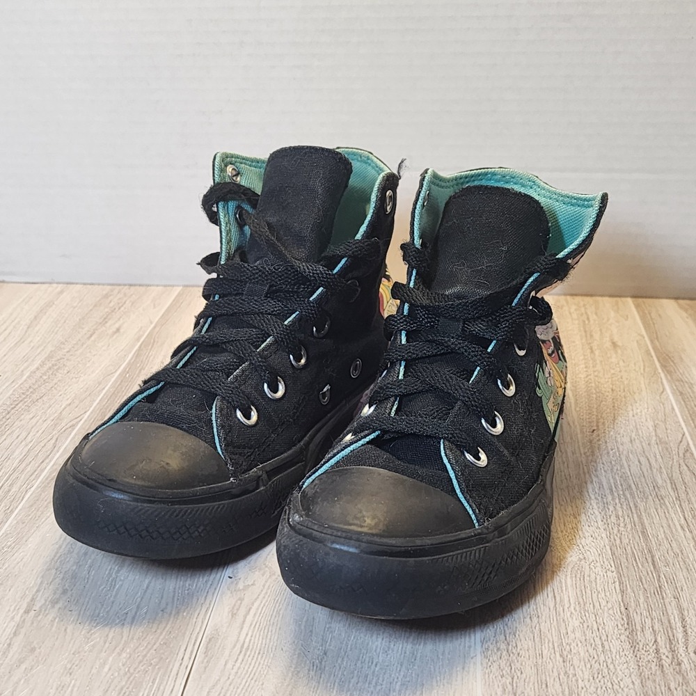 Converse Y2 Black Chuck Taylor All Star Psychedelic High top Sneaker Shoes